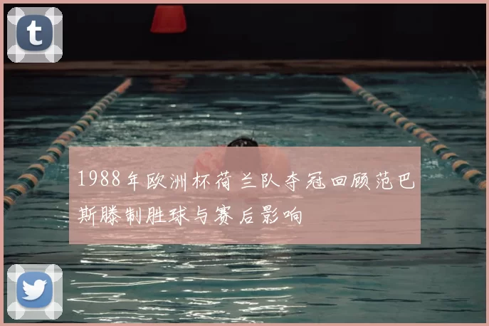 1988年欧洲杯荷兰队夺冠回顾范巴斯滕制胜球与赛后影响